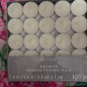 Ashland Cream Tealight Candles 100 New $29